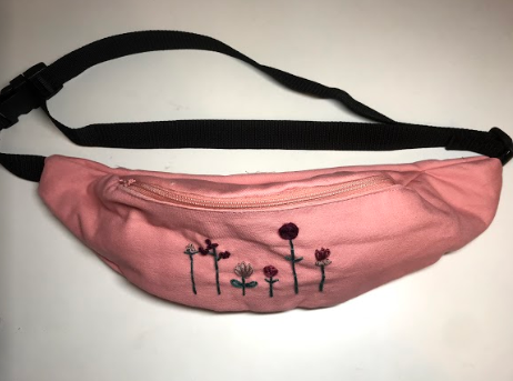 עדינה- תיקים ותכשיטים בעבודת יד פאוץ רוז - ורוד ממוחזר – תמונה 3