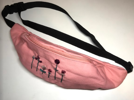 עדינה- תיקים ותכשיטים בעבודת יד פאוץ רוז - ורוד ממוחזר – תמונה 2