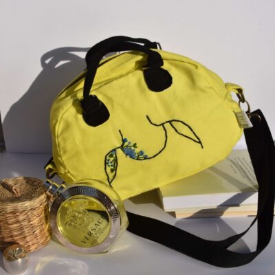 תיק באולינג מיני - בד ממוחזר